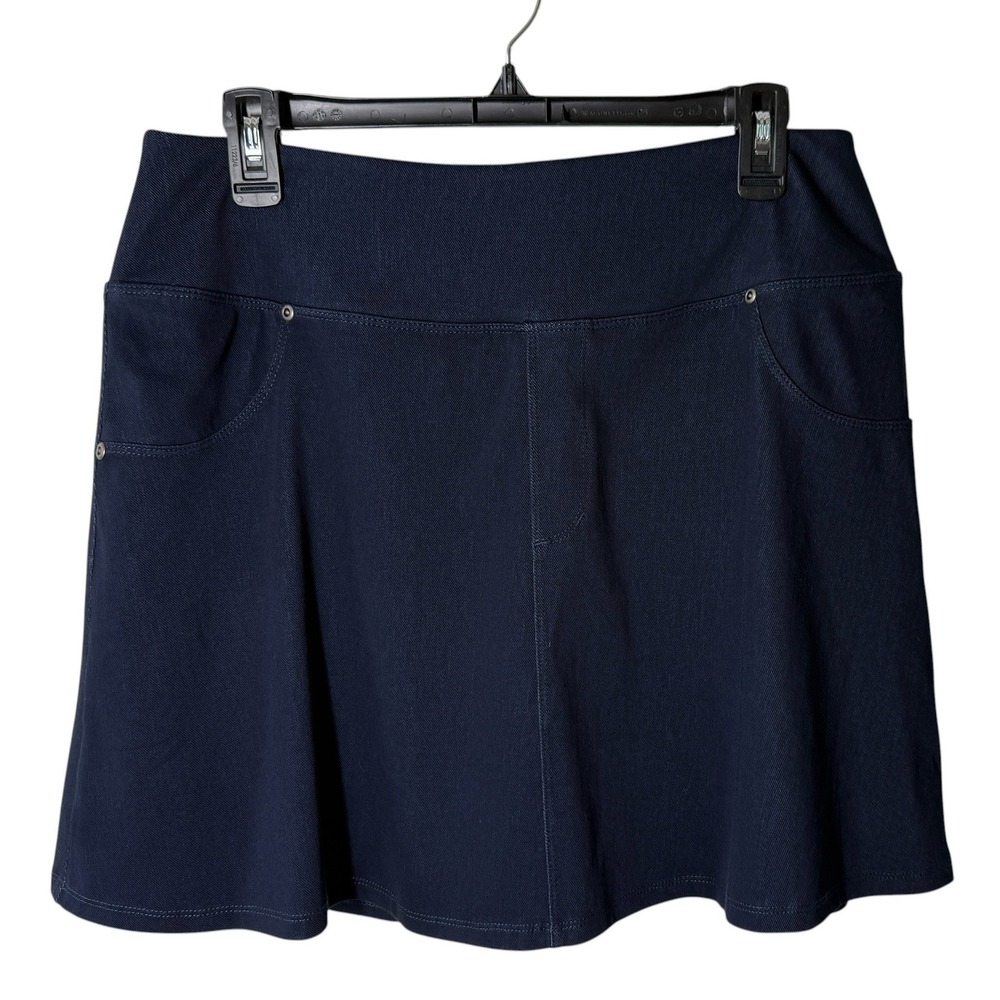 Ruby Ribbon Denim Look Skort Women's Large